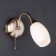 Sconces with a glass ceiling Ginevra, 40W, E14, 25x10x19 cm