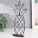 Decor metal, glass "Pineapp" black 15x5.5x25 cm