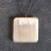 Pendant "Mandala", square, selenite