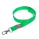 Baiga tape, 15 mm x 80 cm, with a metal carbine, green