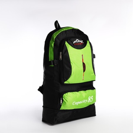 A thyroid backpack with an increase in 55l, 5 external pockets, green color-3