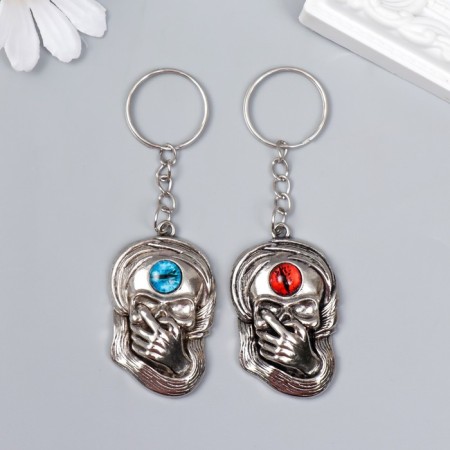 Breek Metal "Skull - Silence" silver mix 4x2.5 cm