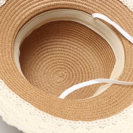 Women's hat minku, light brown color, rr 58-6