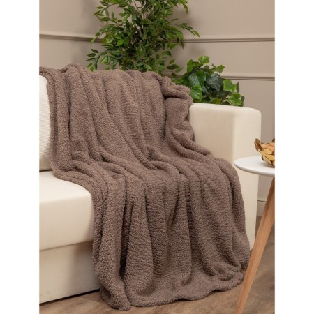 Texrepublic blanket, size 150x200 cm, brown color-2