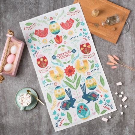 Towel "Easter Scandinavia" 40x73 cm, 100% HL, sarzha 190 g/m2