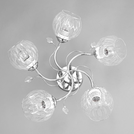 Closure ceiling deb 5x40W E27 chrome 52x52x22 cm-3