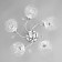 Closure ceiling deb 5x40W E27 chrome 52x52x22 cm