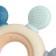 Silicone rejector "Massager", gray, purple color, mum & baby