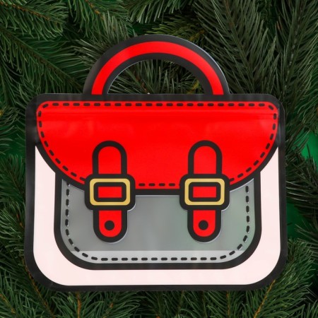 Gift package, "portfolio", with zip-lock fastener, 20x19+6cm