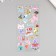 Stick Plastic Golden embossing "Beast" mix 10.5x23 cm