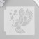 Stencil plastic "bird" set 6 pcs 13x13 cm