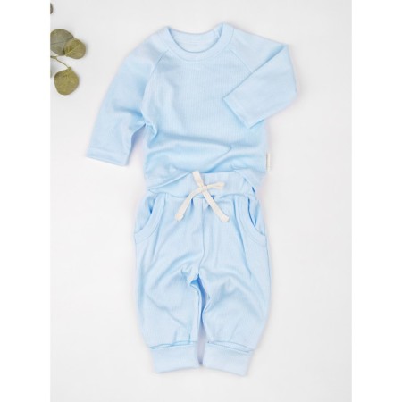 Blood wool and sliders children's fashion, height 74 cm, blue color