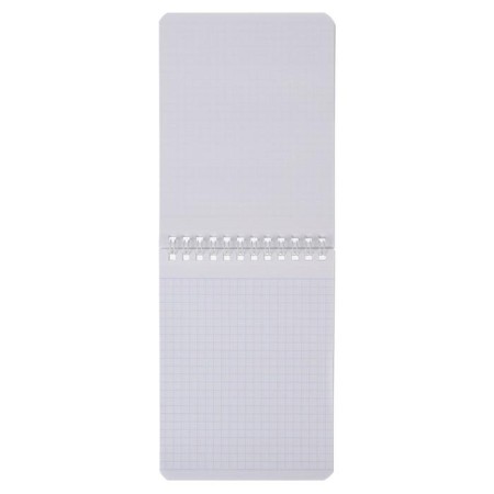 Notepad A6, 40 sheets, in a cage, on a crest, "gravity folz", cover coated cardboard, UV-lak, offset, mix-1