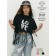 T -shirt Children's Amarobaby Rope, height 146 cm, black color