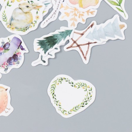 Stickers for creativity "Forest Country" set 46 pcs 4.4x4.4x1.1 cm-1