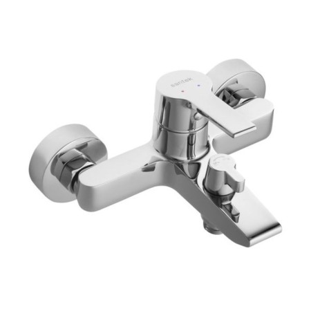 Santek Nyra bath mixer, short surplus, with accessories, chrome