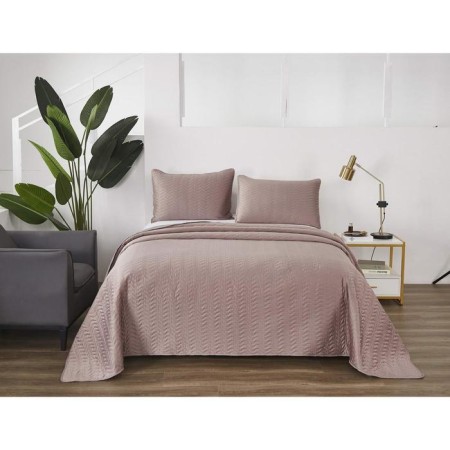 A set with a veil "Savannah", size 230x250 cm, 50x70 cm - 2 pcs, color of coffee