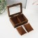 Casket wood for clock 2 divisions "Style" Brown 11x16.5x7.5 cm