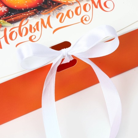 New Year. Gift New Year's folding, packaging, "Orange", 20 × 18 × 5 cm.-2