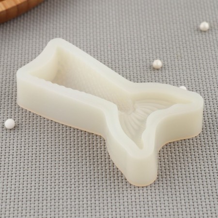 Mold Dolyana "Tail of the Mermaid", silicone, 9.5 × 5.5 × 2 cm, white color-2
