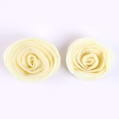Set for creativity: Decor made of felt and a set of beads "Flower style"-2