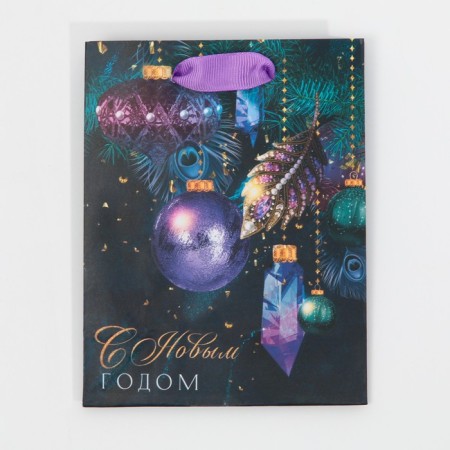 Laminated vertical packet “Feren by lights”, 12 x 15 x 5.5 cm, New Year-5
