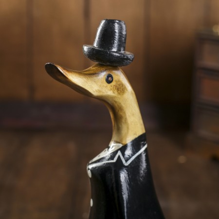 Souvenir "Duck in a tailcoat" tree 13x9x27 cm-4