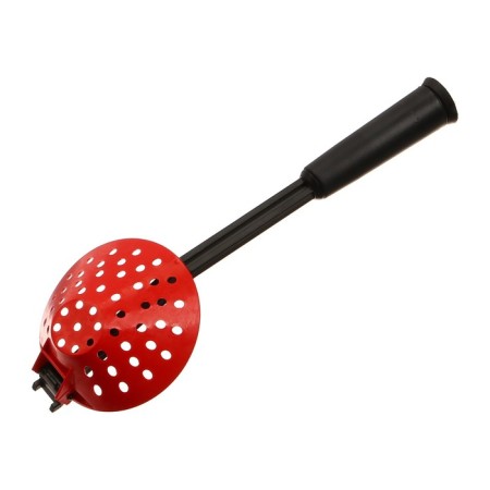 Folding “Techno” scoop with plastic handle, red color-1