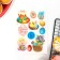 Waffle pictures edible "bright Easter" for Easter cakes, cupcakes, 1 sheet A5