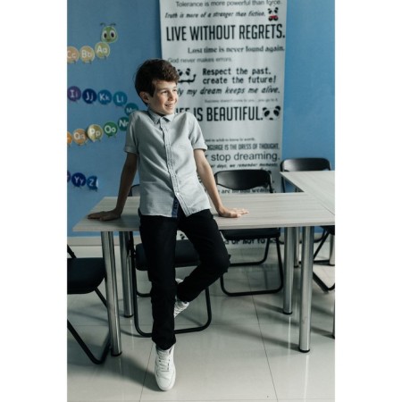Surchaka upper for ISee boys, height 164-170 cm, gray color-9