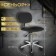 Senor+chair is low, 46 × 50 cm, pneumatic lift, five -pound chrome, black color