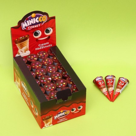 Minicco Cornet Hazelnut Watch Milk Chocolate Chocolate, 25 g