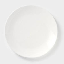 Porcelain plate lunch with a thickened edge Wilmax Olivia Pro, D = 23 cm, white color