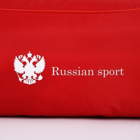 Sports bag Russian Team, external pocket, 40 cm x 24 cm x 21 cm, red color-5
