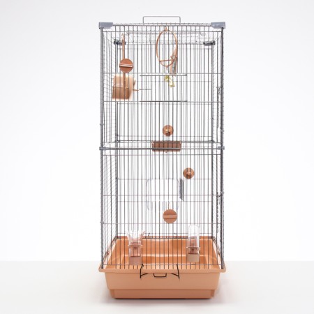 Birds Cage "Pigzon" No. 104-B, collapsible, 2 sections, 58 x 40 x 88 cm, beige-5