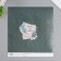 Scrapbooking paper "Crystals on green" density 180 grams set 10 pcs 15.5x17 cm