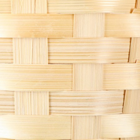 Bamboo wicker basket, d19xh9/32 cm, natural-3