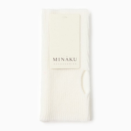 Female mittens minku, milk color, 18 cm-2