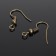 Schwenzi-crush with bead (set of 5 pairs), bronze color