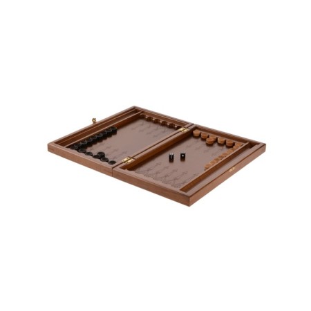 Carved backgammon "Dragon", from an array of Buk, Patina 35 x 35 cm-1
