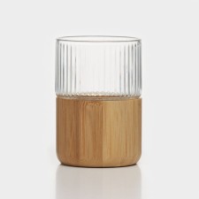 Glass glass with bamboo coating 