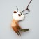 Tedding from natural materials "Mouse", 40 cm