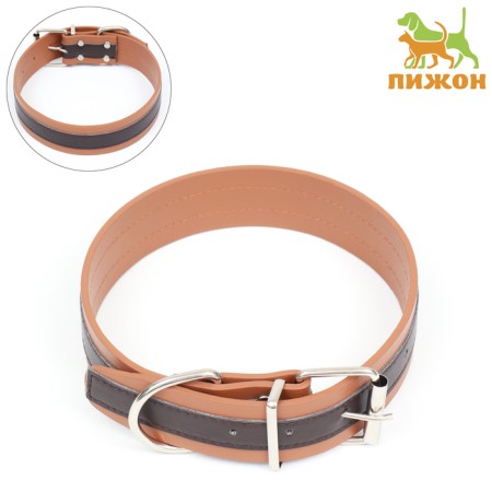 Two-layer collar 66 x 3.5 cm, Osh 50-60, brown-red