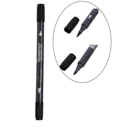 Watercolor marker "sonnet", bilateral: bullet-shaped/Water base, gas (black) soot, 150121-72