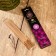 Aromanabar "chakra" (set of 40 sticks) and a rose, lavender stand, geranium