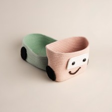 Basket for storing manual weaving 