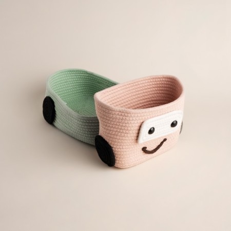 Basket for storing manual weaving "Truck" 42x23x17 cm
