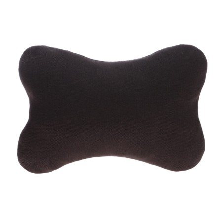 Car bone pillow, on the headrest, flax, brown, 16x24 cm-12