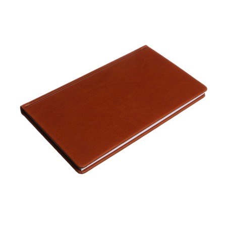 Lowed A6, 64 sheets, on the stitch, artificial leather cover, brown-1