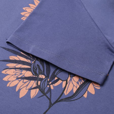 Homemade female set (T -shirt, capri), purple color, size 48-2